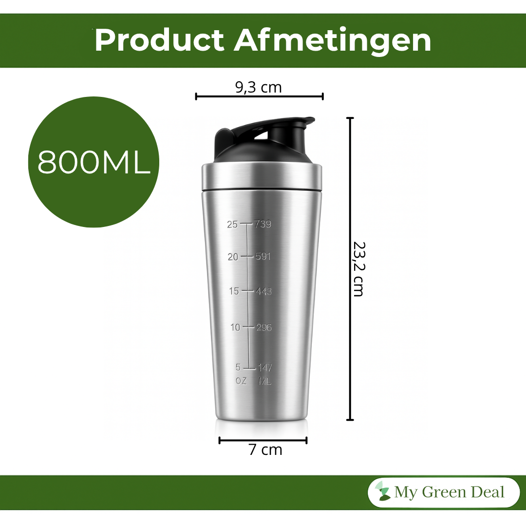 RVS Shakebeker 800ml