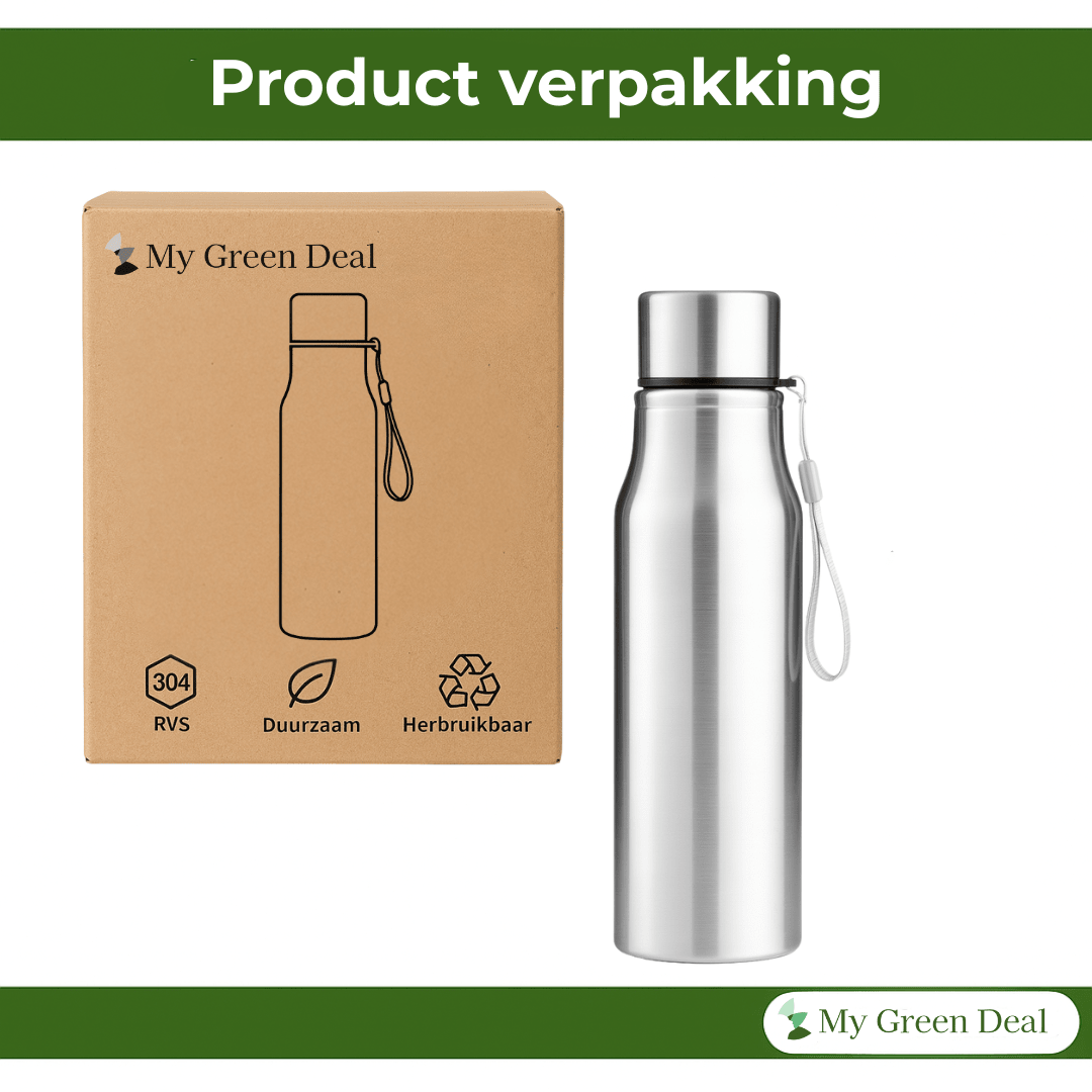 RVS Drinkfles 750ml – Herbruikbaar - My Green Deal