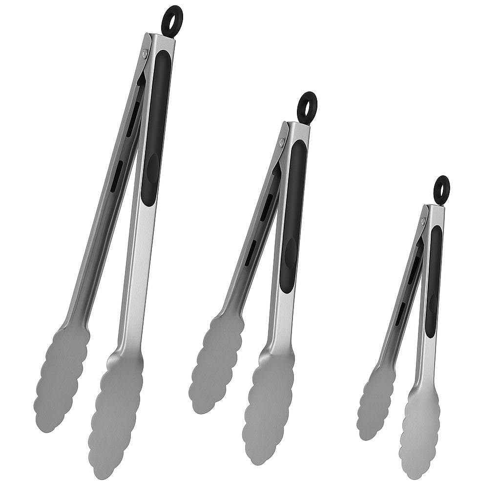 RVS Keukentangen Set – 3 stuks