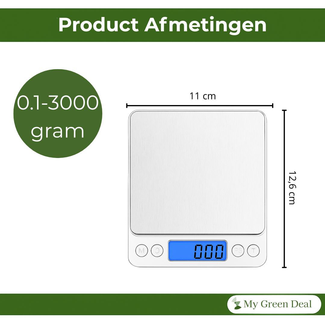 RVS Digitale Precisie Weegschaal - My Green Deal