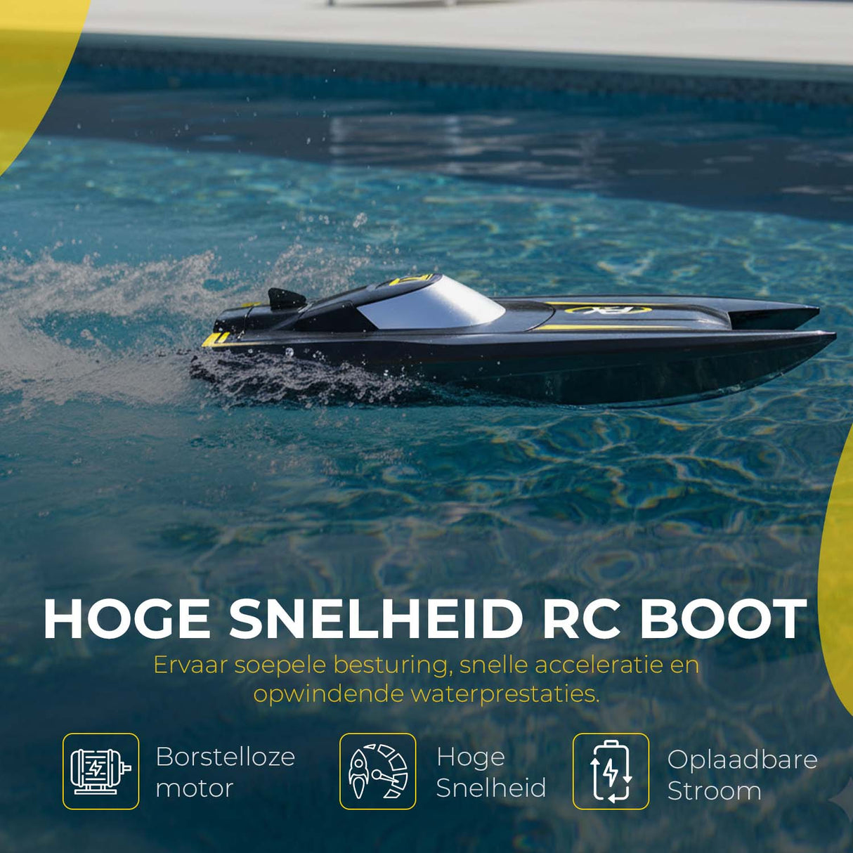 Retourdeal - My Green Deal - Bestuurbare Boot - Boot op Afstandsbediening - RC Boot - Speedboot Afstandbestuurbaar - Speelgoed 5 - 12 jaar - My Green Deal