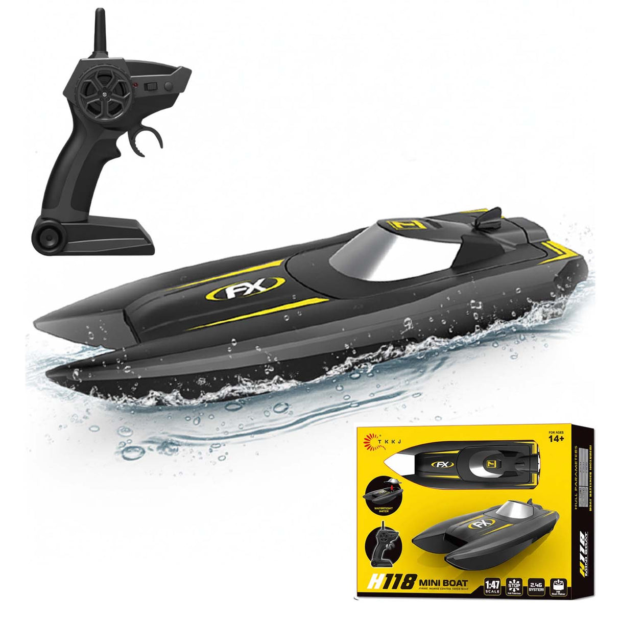 Retourdeal - My Green Deal - Bestuurbare Boot - Boot op Afstandsbediening - RC Boot - Speedboot Afstandbestuurbaar - Speelgoed 5 - 12 jaar - My Green Deal