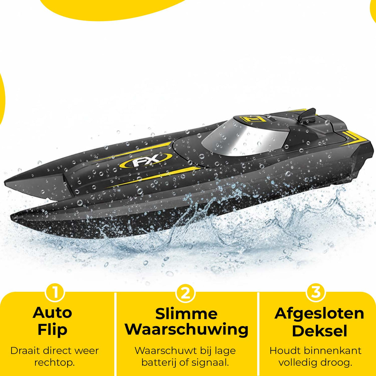 Retourdeal - My Green Deal - Bestuurbare Boot - Boot op Afstandsbediening - RC Boot - Speedboot Afstandbestuurbaar - Speelgoed 5 - 12 jaar - My Green Deal