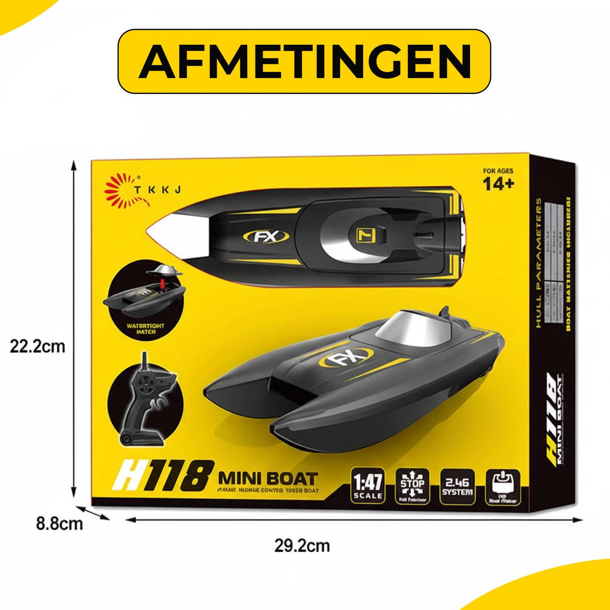 Retourdeal - My Green Deal - Bestuurbare Boot - Boot op Afstandsbediening - RC Boot - Speedboot Afstandbestuurbaar - Speelgoed 5 - 12 jaar - My Green Deal