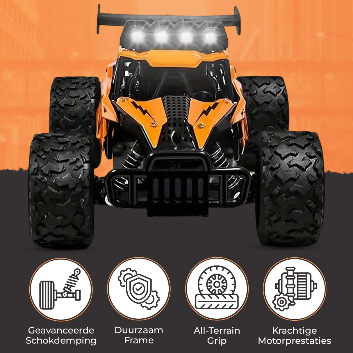 Retourdeal - My Green Deal - Auto op afstandsbediening 25km/h - RC auto offroad - race auto afstandbestuurbaar - Auto speelgoed jongens 4 - 12 jaar - My Green Deal