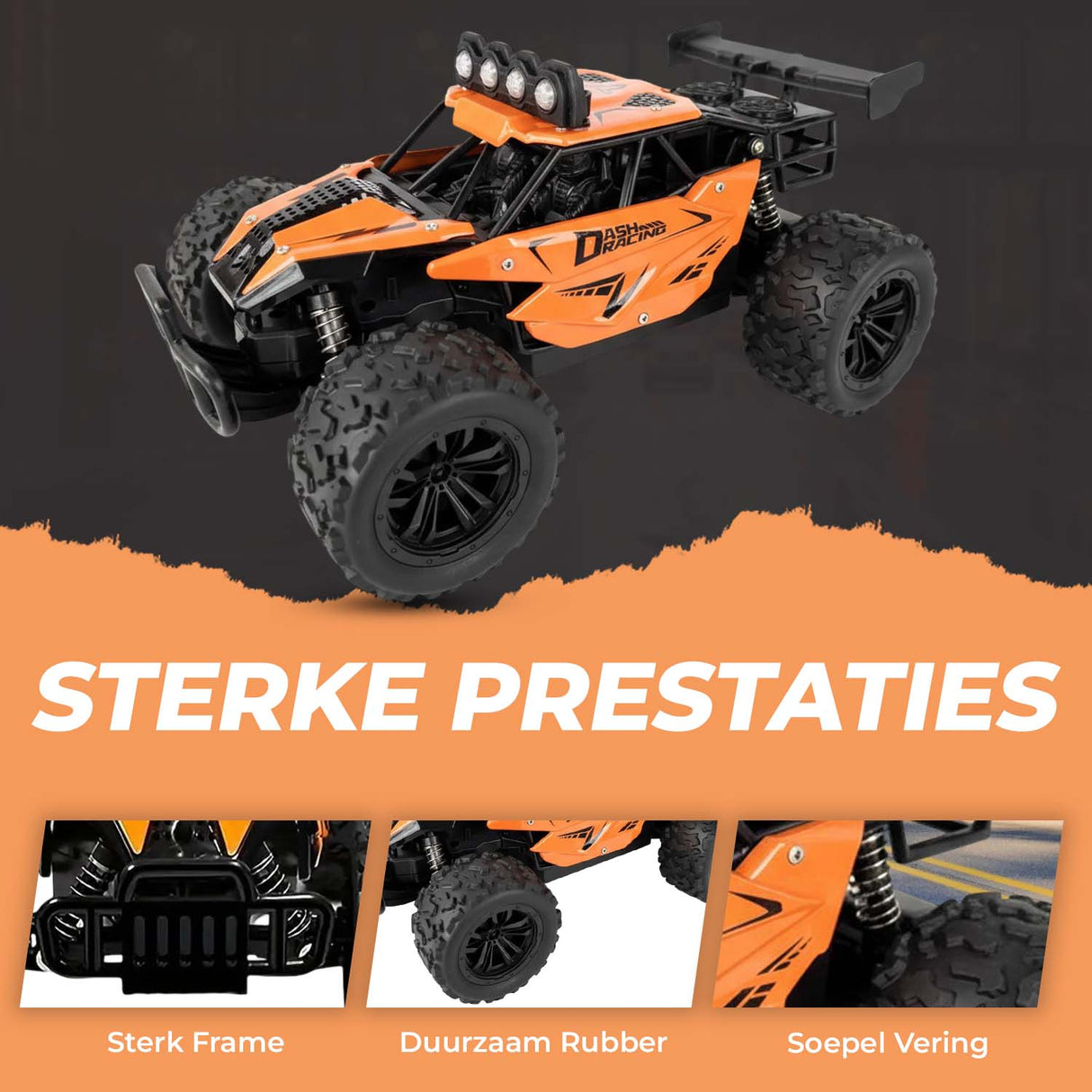 Retourdeal - My Green Deal - Auto op afstandsbediening 25km/h - RC auto offroad - race auto afstandbestuurbaar - Auto speelgoed jongens 4-12 jaar