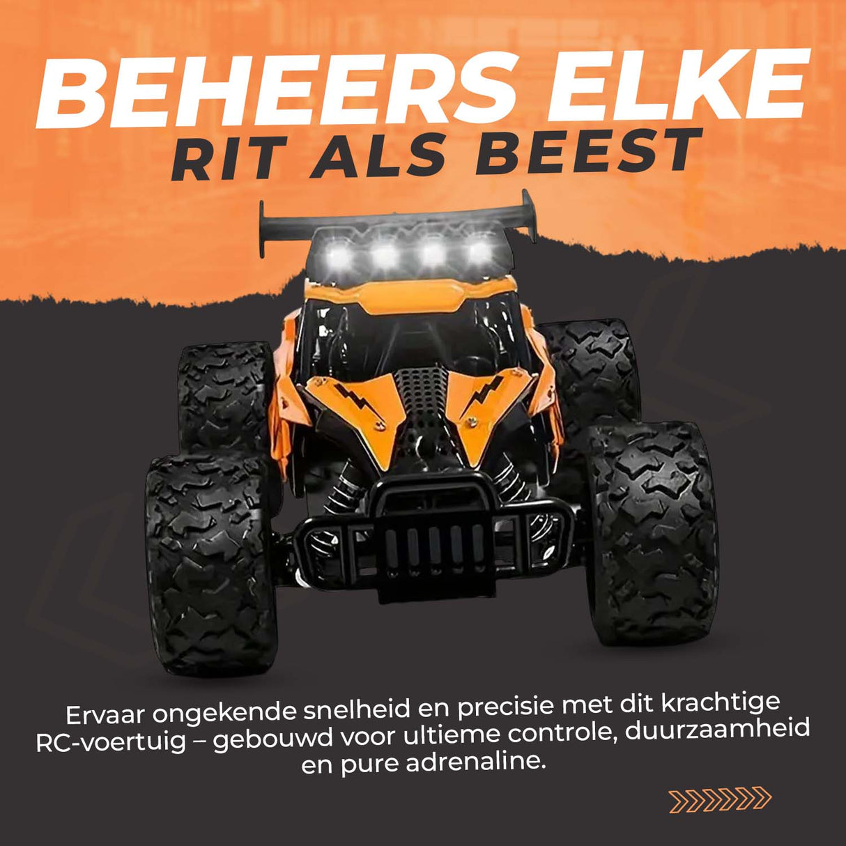 Retourdeal - My Green Deal - Auto op afstandsbediening 25km/h - RC auto offroad - race auto afstandbestuurbaar - Auto speelgoed jongens 4 - 12 jaar - My Green Deal