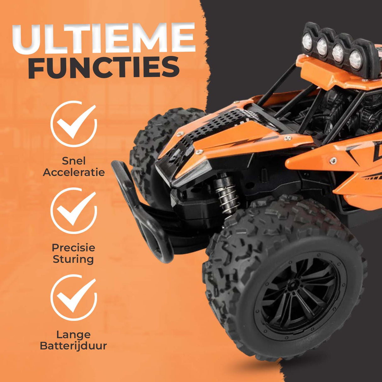 Retourdeal - My Green Deal - Auto op afstandsbediening 25km/h - RC auto offroad - race auto afstandbestuurbaar - Auto speelgoed jongens 4-12 jaar