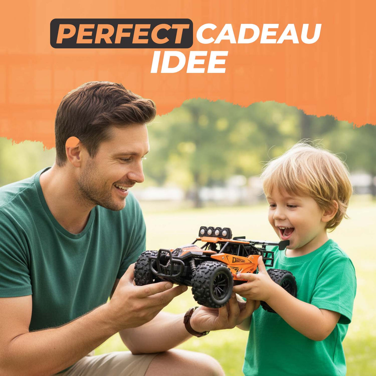 Retourdeal - My Green Deal - Auto op afstandsbediening 25km/h - RC auto offroad - race auto afstandbestuurbaar - Auto speelgoed jongens 4 - 12 jaar - My Green Deal