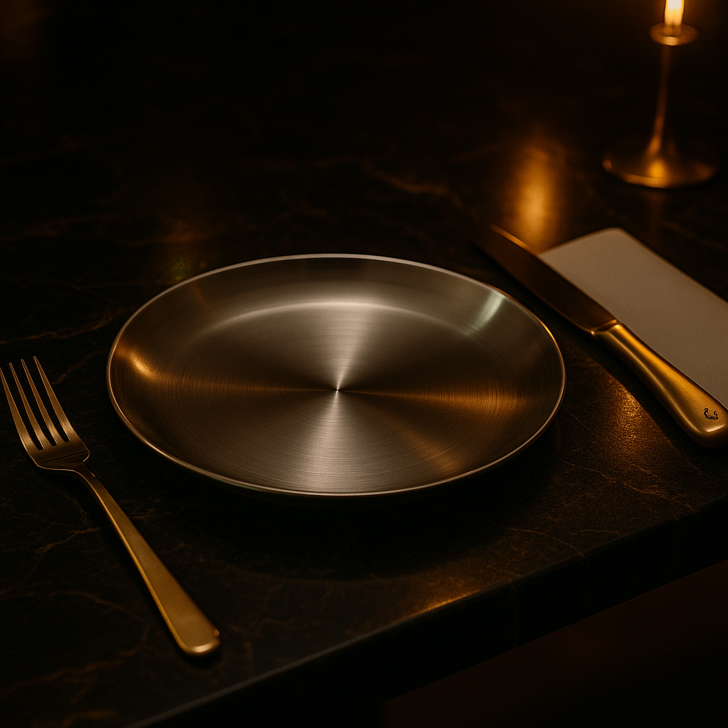 RVS Borden Set – 4 stuks