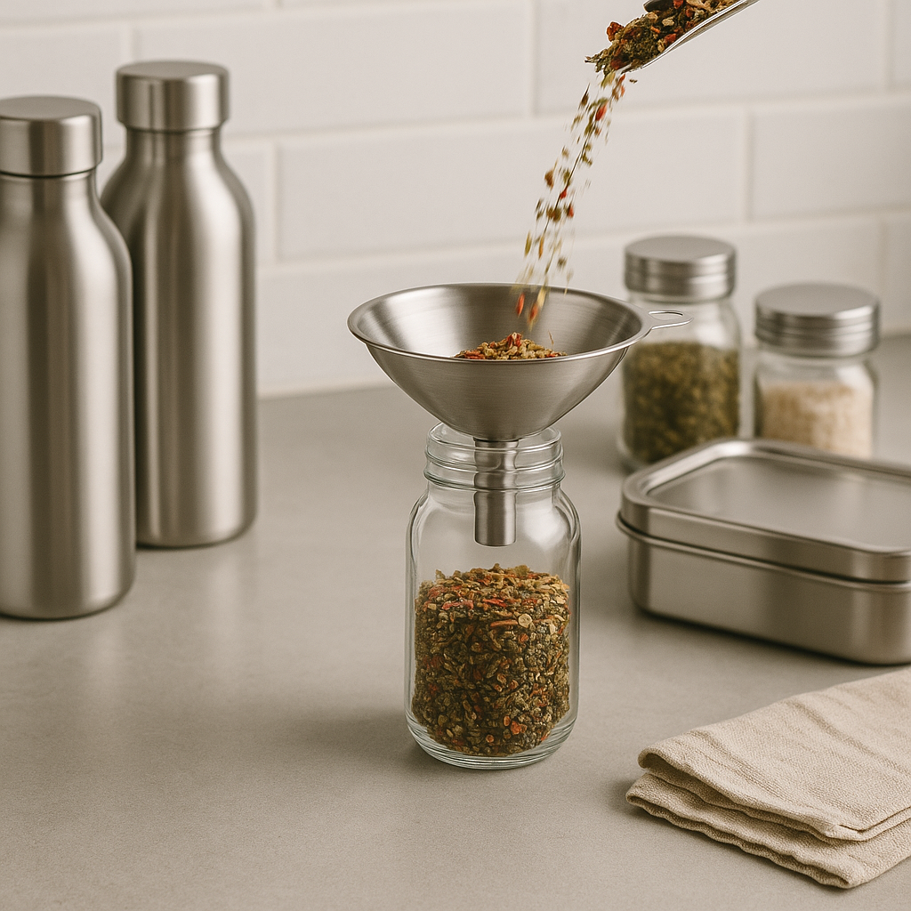 RVS Trechter Set – 3 stuks