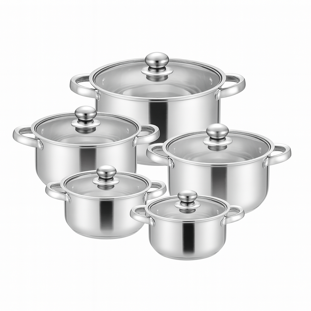 RVS Kookpannenset 5-delig