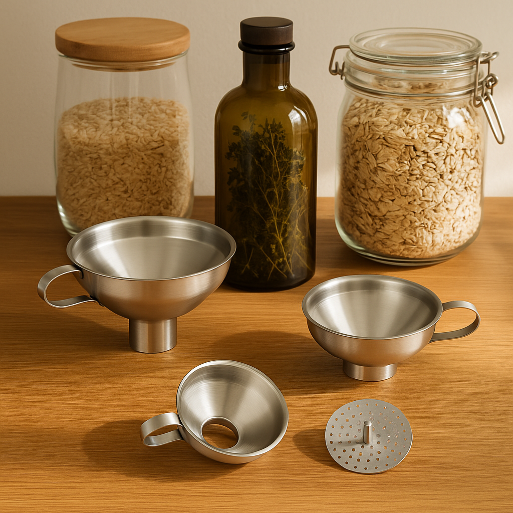 RVS Trechter Set met Zeef