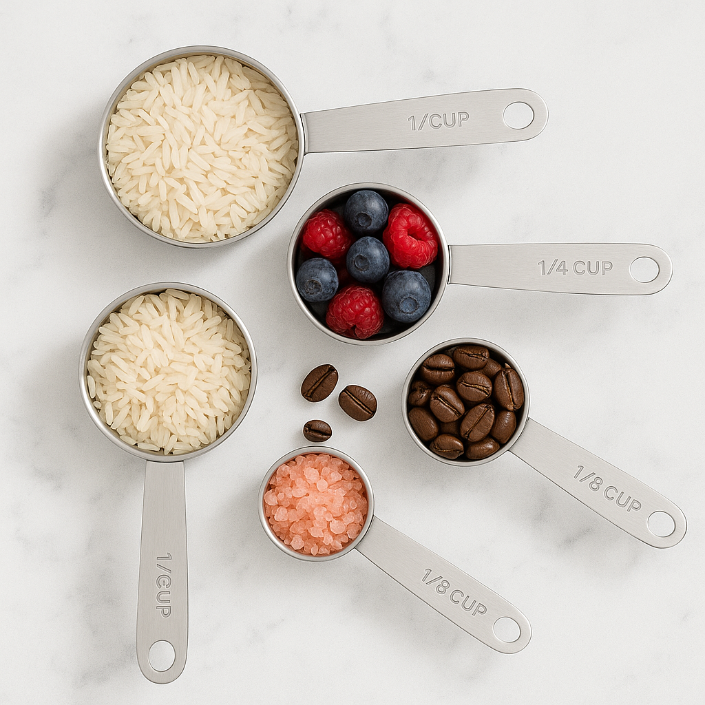 RVS Maatbekers Set – 5 stuks