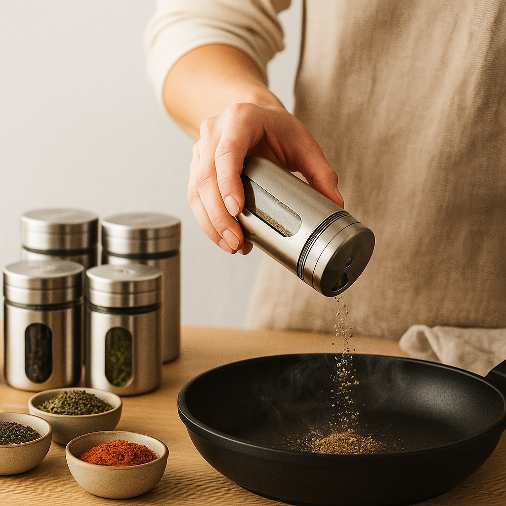 RVS Kruidenpotjes Set – 12 stuks