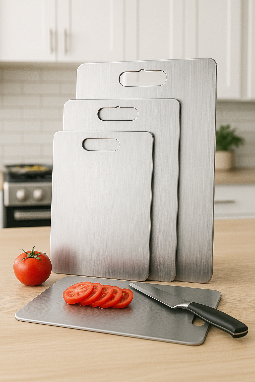 RVS Snijplanken Set – 3 stuks