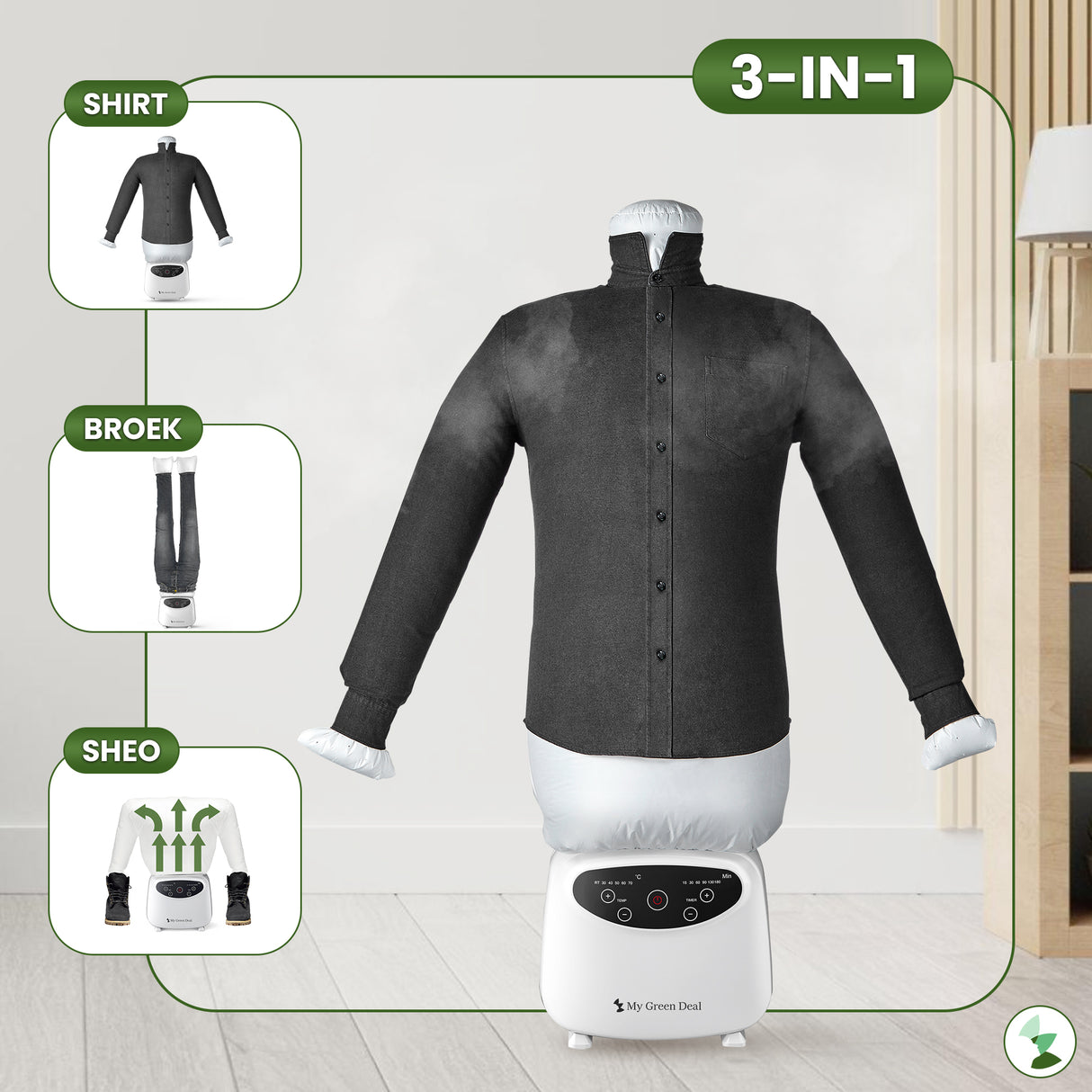 Retourdeal - My Green Deal - Strijkpop voor hemden en broeken