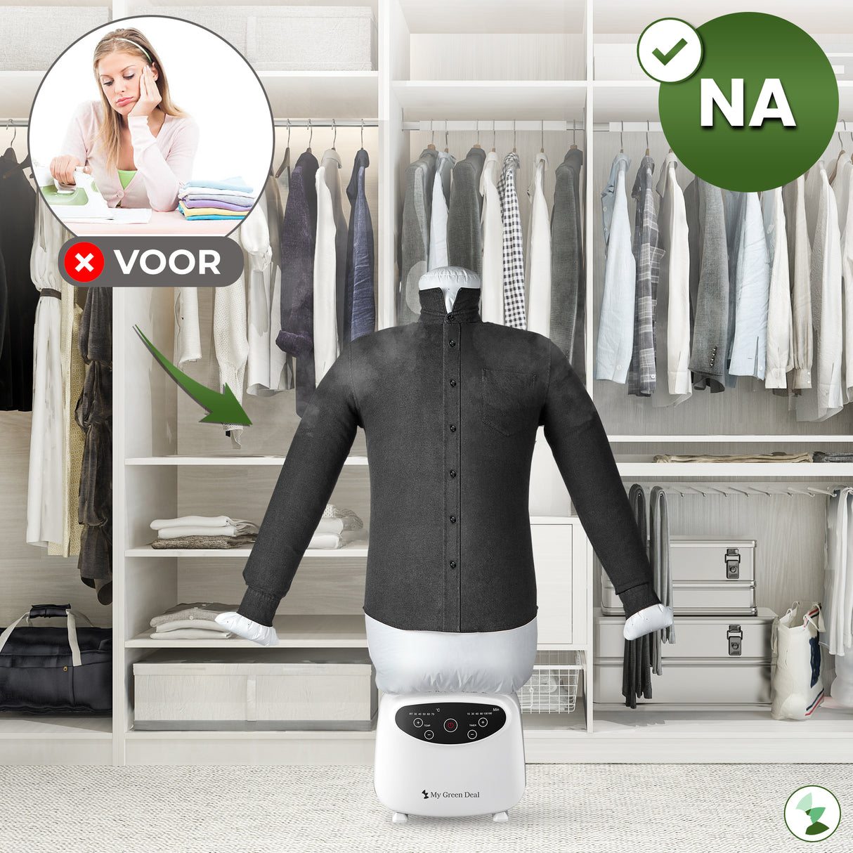 Retourdeal - My Green Deal - Strijkpop voor hemden en broeken