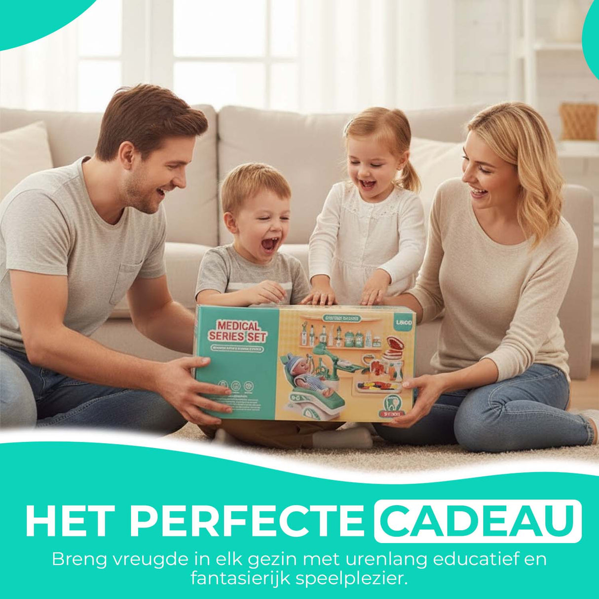 Retourdeal - My Green Deal - Tandarts Speelgoed 29 Delig - Tandarts Speelset Kinderen - Dokterset Speelgoed - My Green Deal