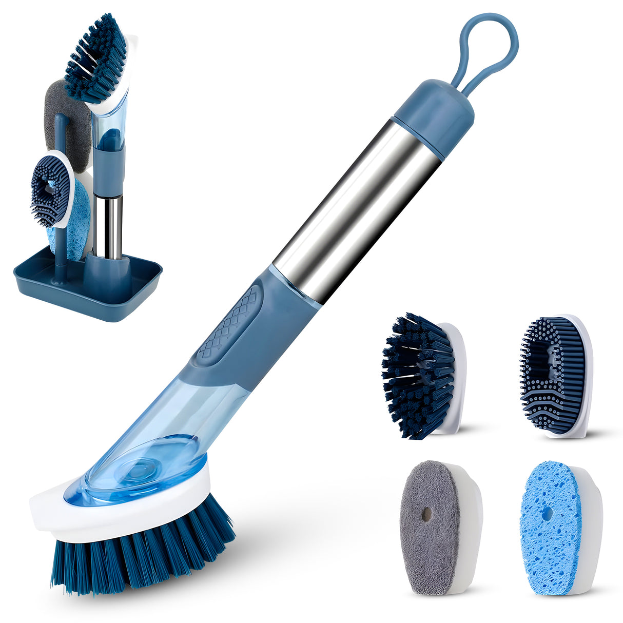 Retourdeal - My Green Deal - 4 in 1 Afwasborstel met Houder