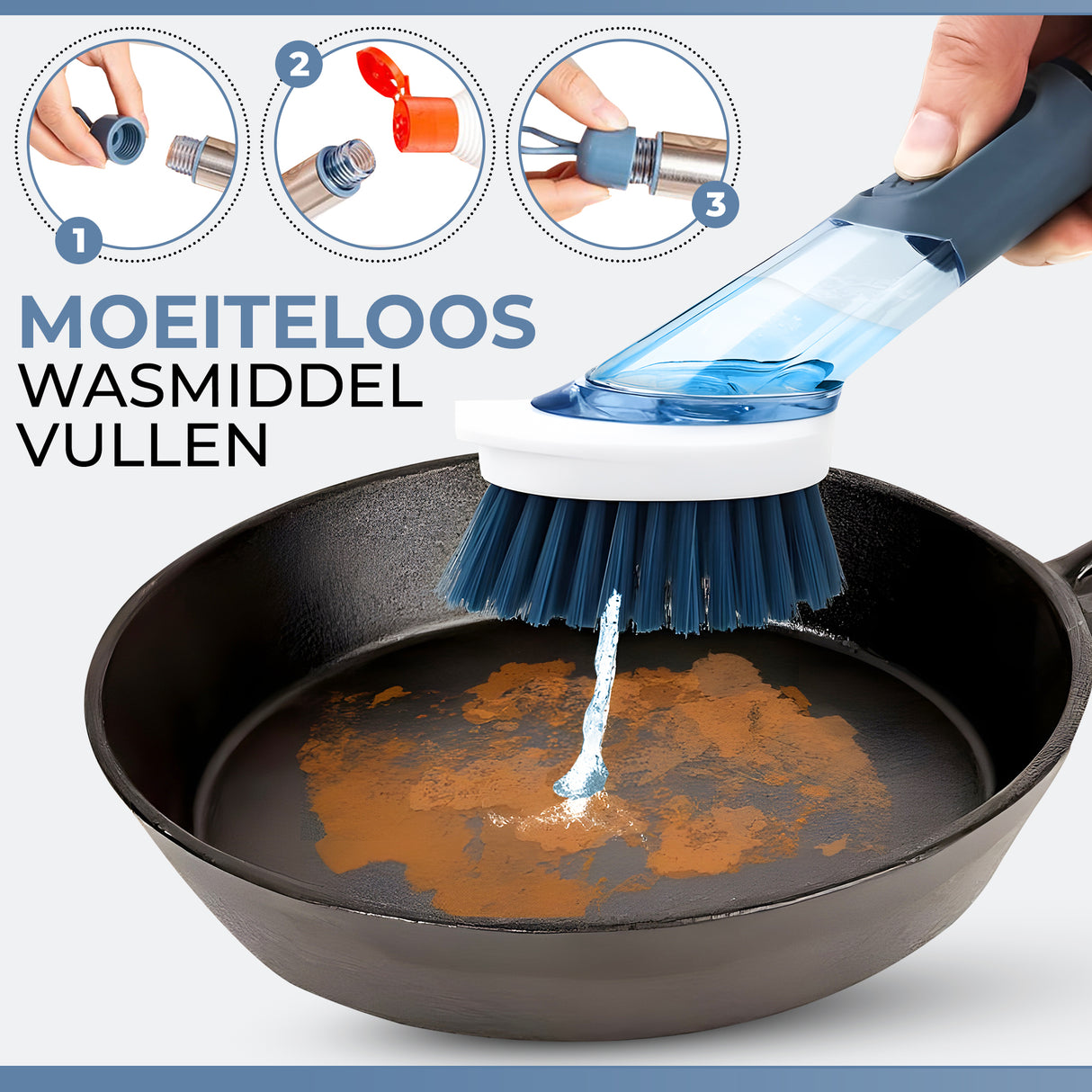 Retourdeal - My Green Deal - 4 in 1 Afwasborstel met Houder