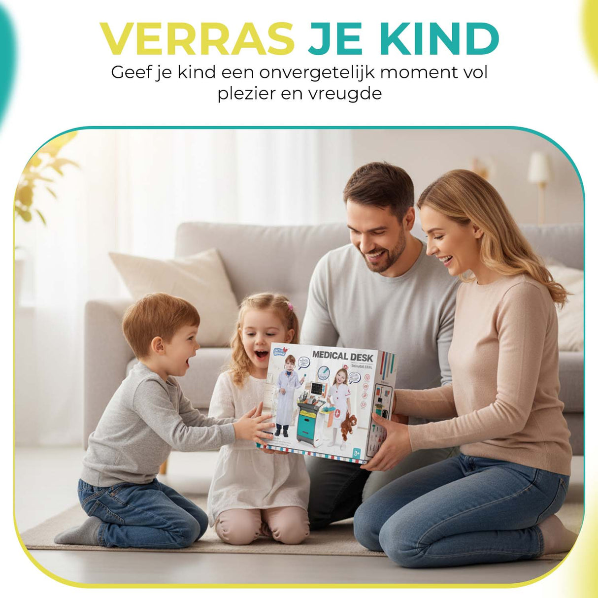 Retourdeal - My Green Deal - Dokterset Speelgoed - Dokterskoffer - Dokter speelgoed - Stetoscoop Kinderen - Educatief speelgoed - My Green Deal