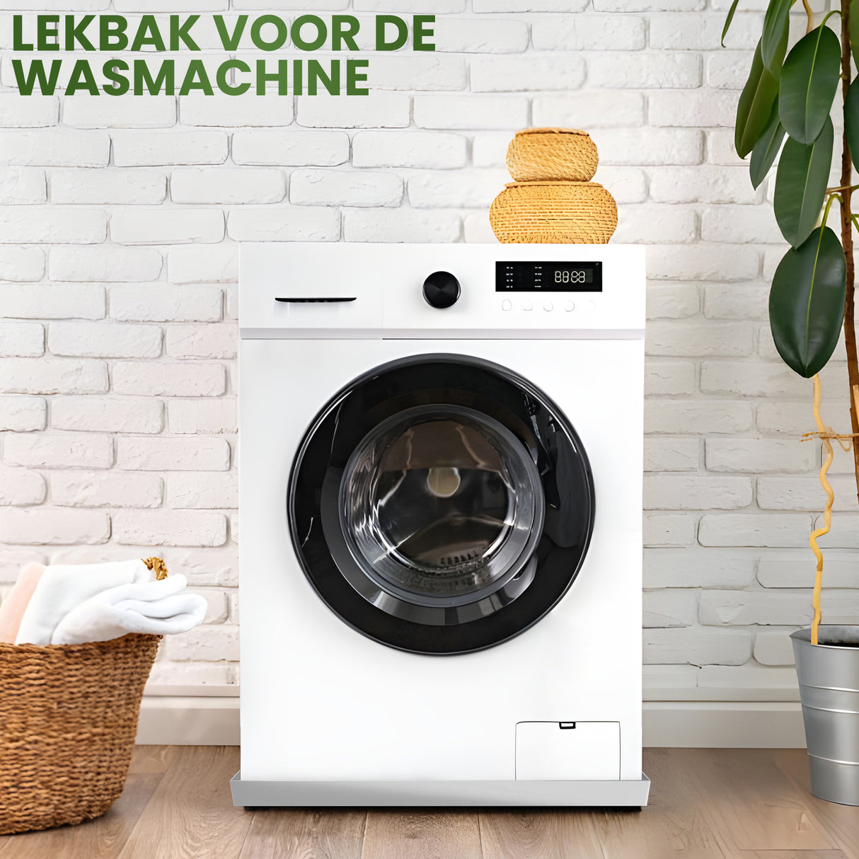 Retourdeal - My Green Deal - Lekbak Wasmachine Universeel - 65x65x7cm - My Green Deal