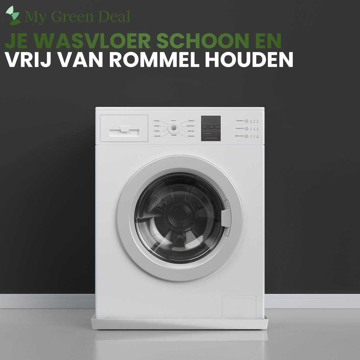 Retourdeal - My Green Deal - Lekbak Wasmachine Universeel - 65x65x7cm - My Green Deal