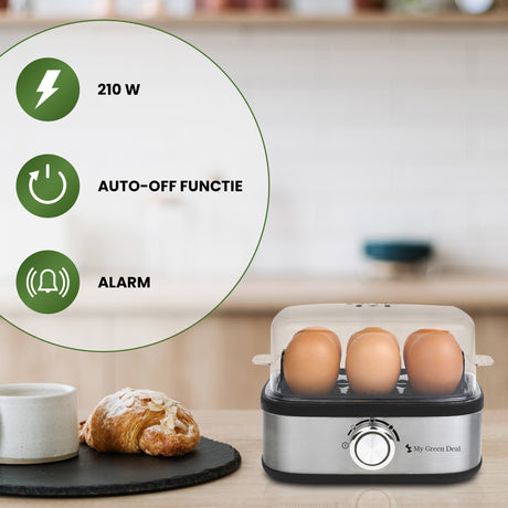 My Green Deal - Eierkoker Electrisch - Met Timer