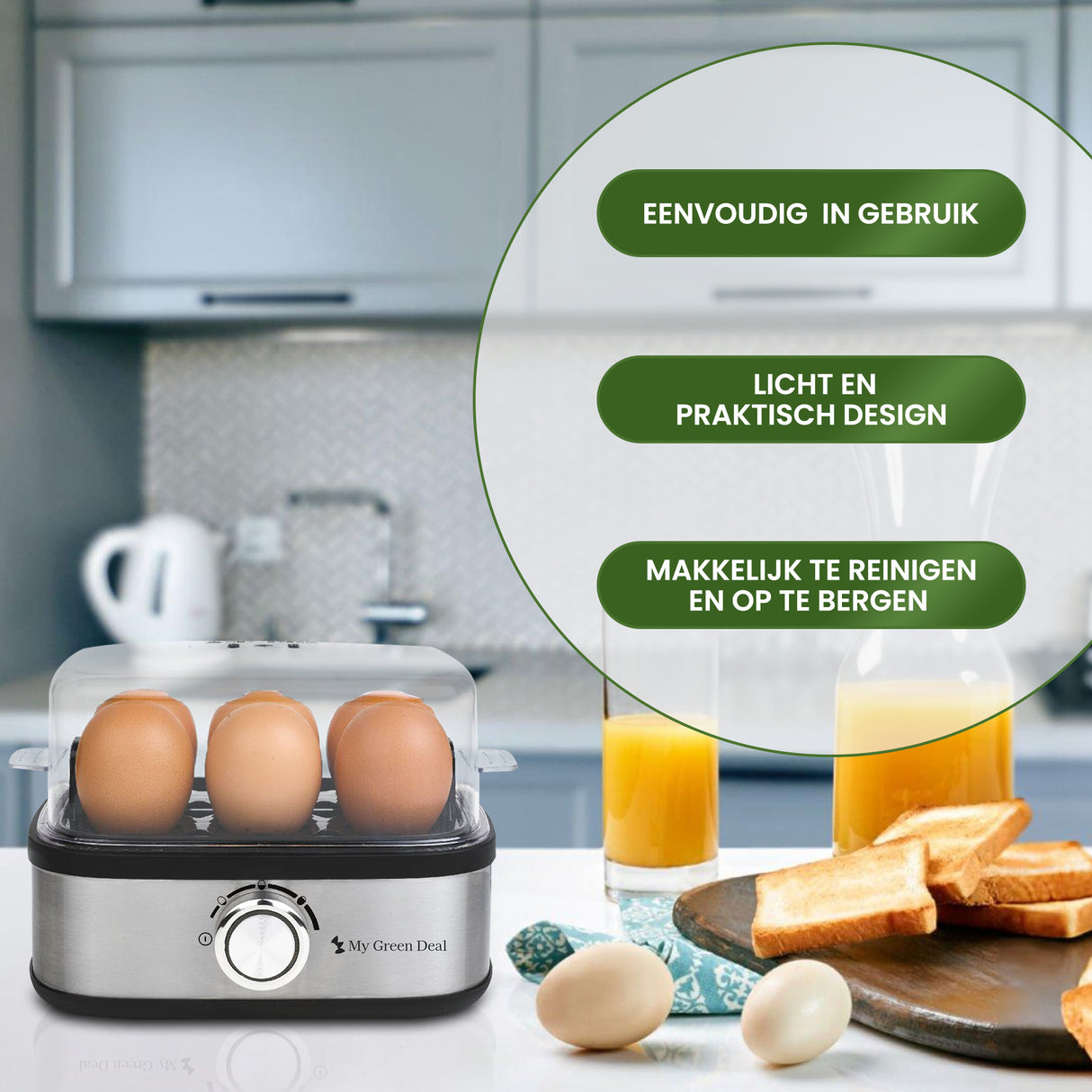 Retourdeal - Eierkoker Electrisch - Met Timer