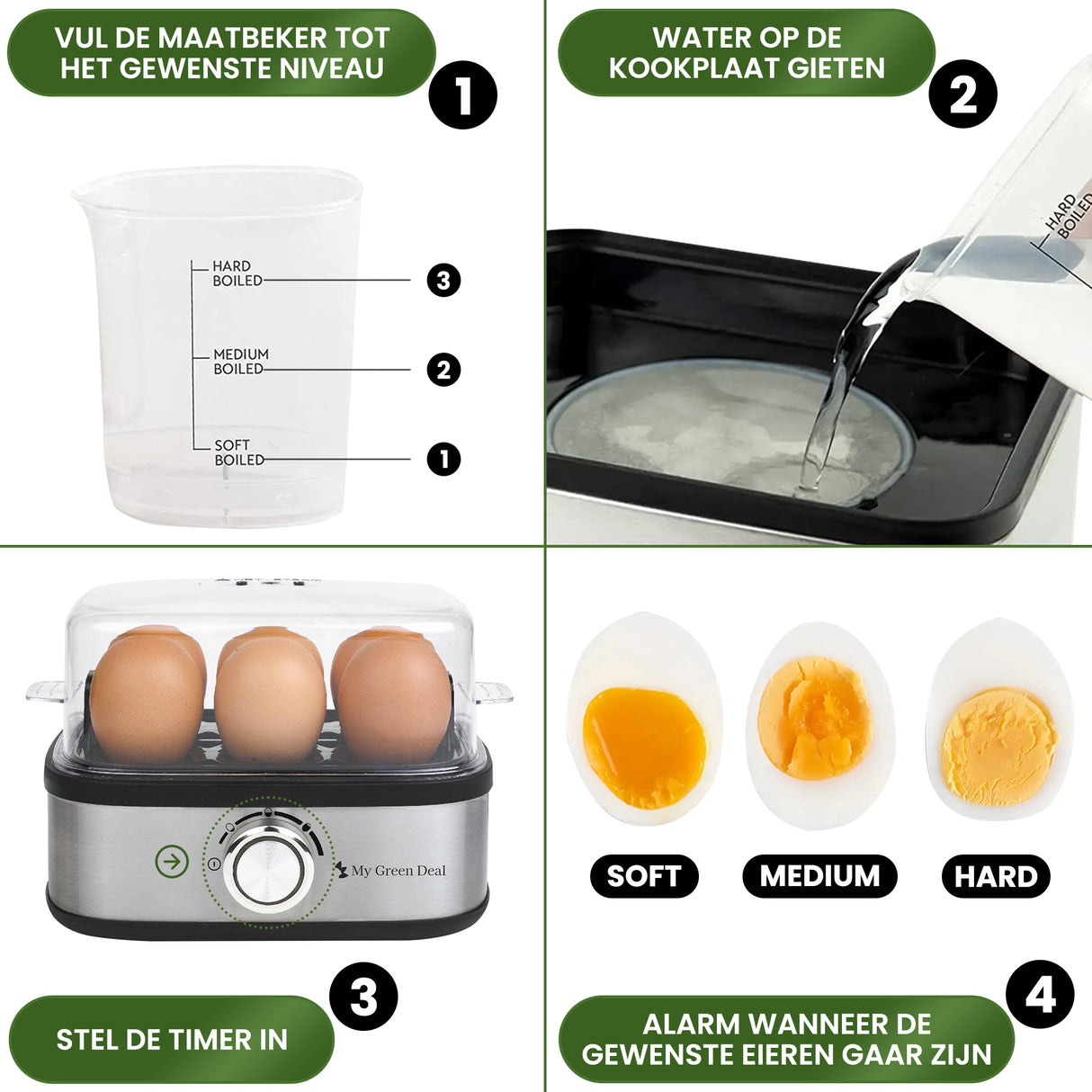 Retourdeal - Eierkoker Electrisch - Met Timer