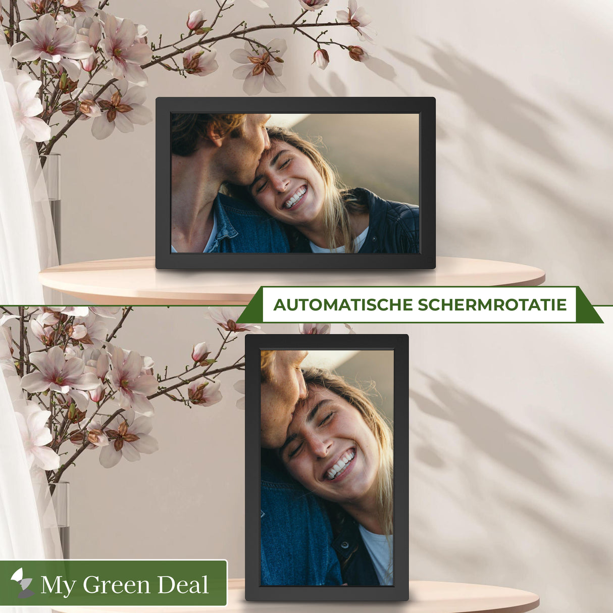 Retourdeal - My Green Deal-Digitale fotolijst-15.6 inch-Wifi-Frameo-32GB-