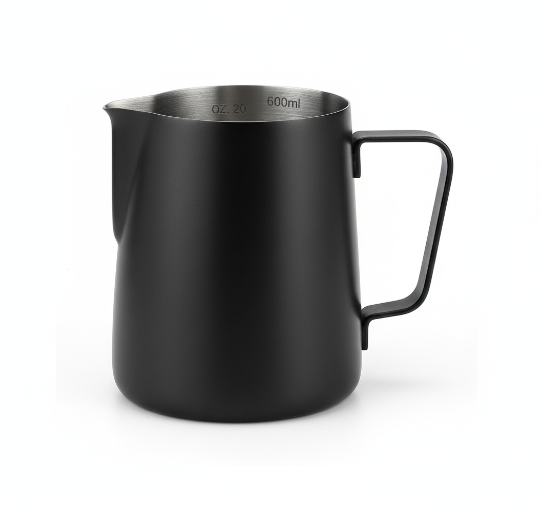 RVS Melkkan 600ml Zwart