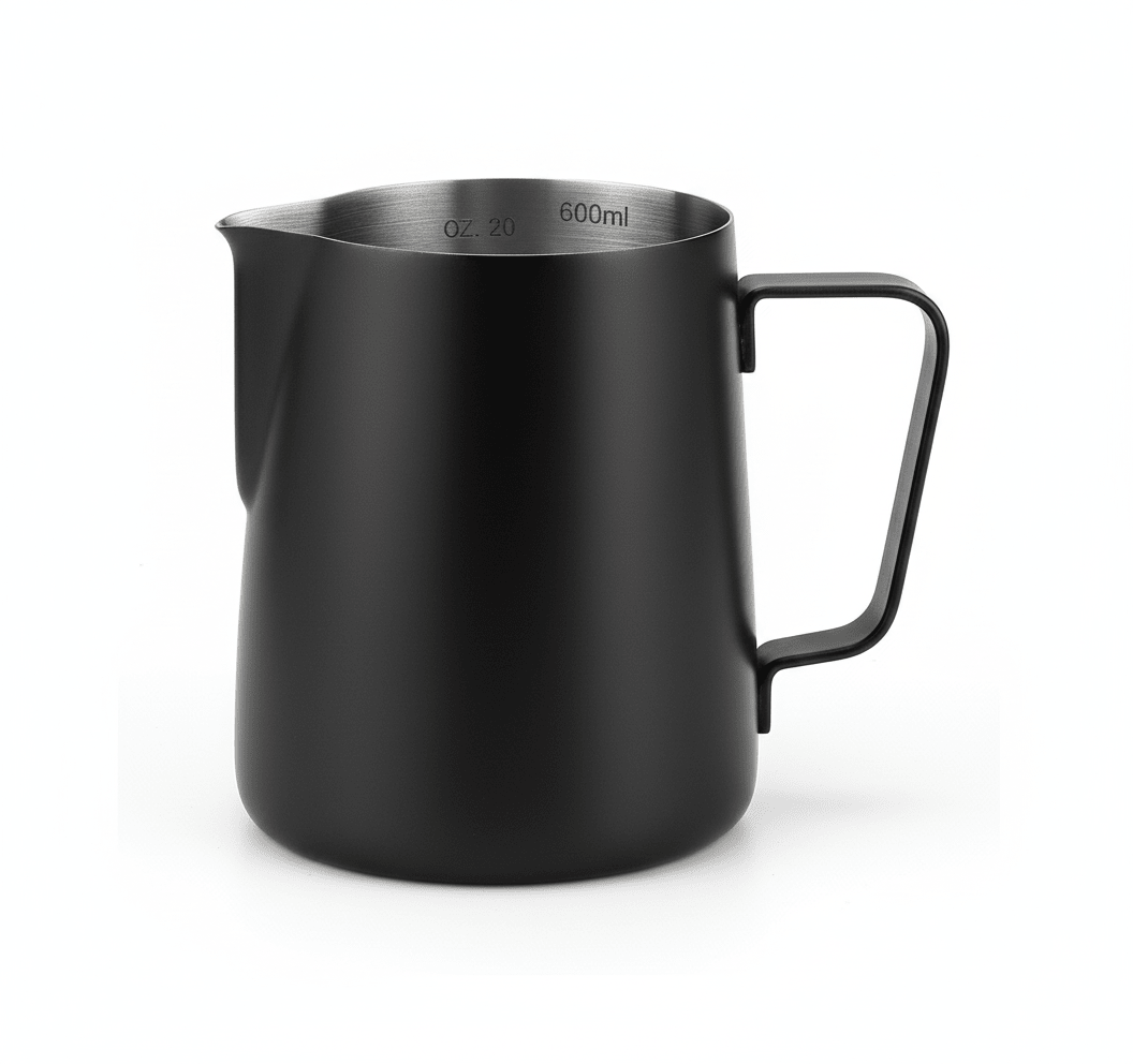 RVS Melkkan Zwart 600ml – Barista Pitcher - My Green Deal