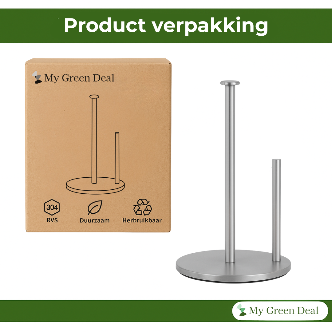 RVS Keukenrolhouder 30 cm