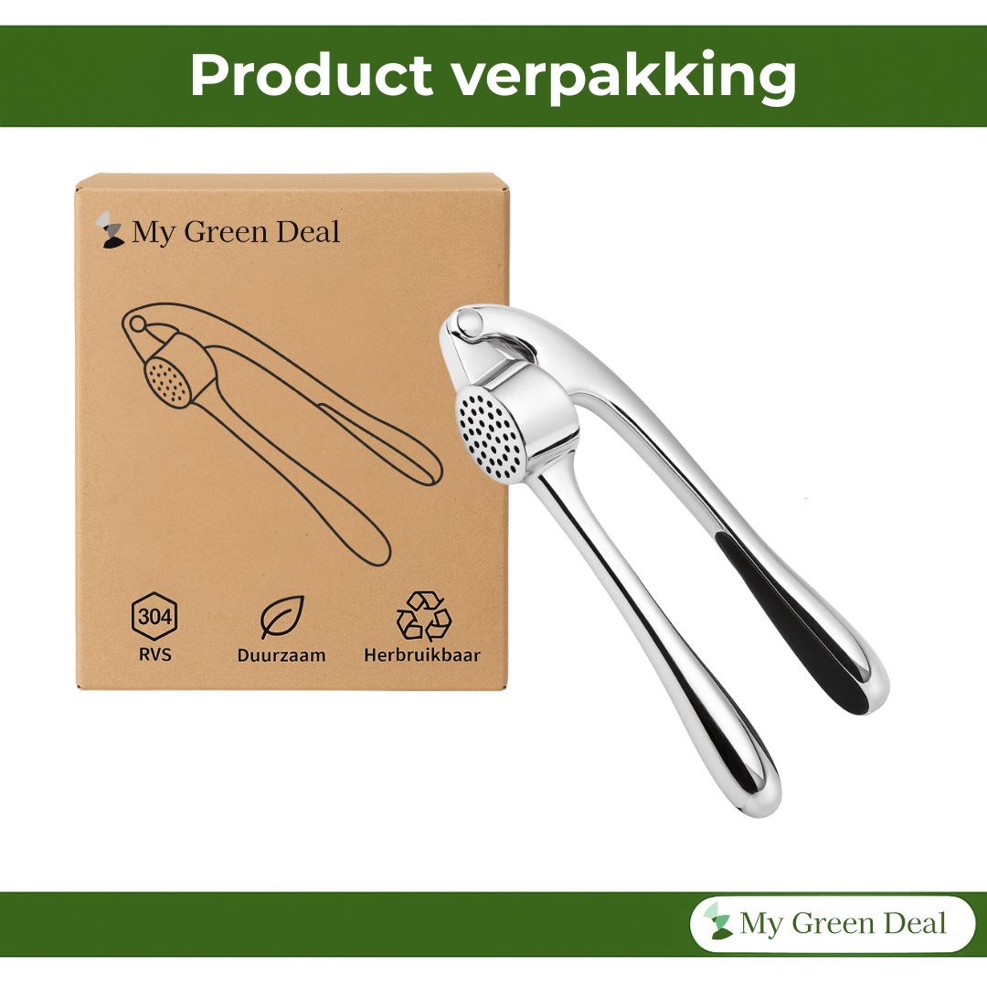 Retourdeal - RVS Knoflookpers - My Green Deal