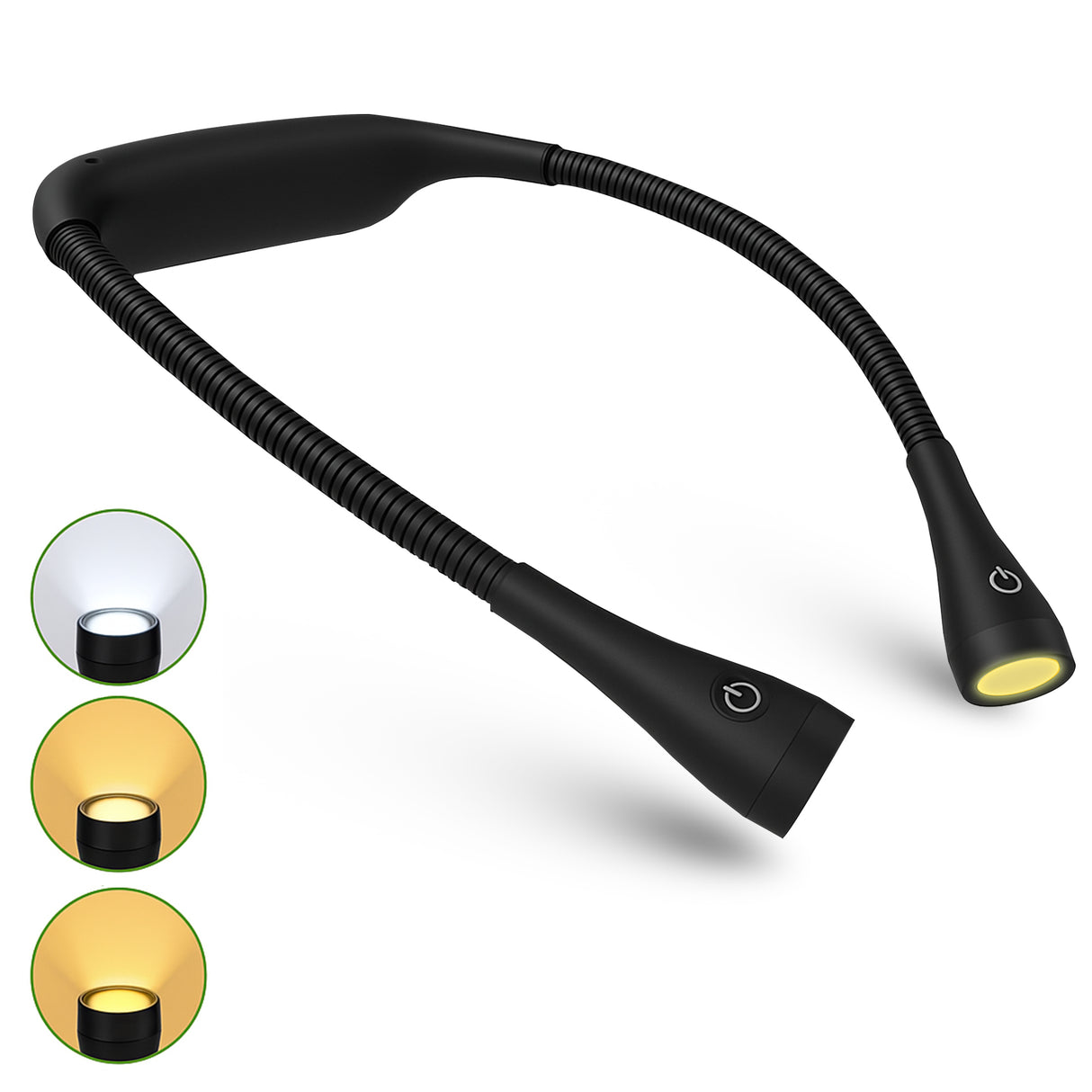 Retourdeal - My Green Deal - Oplaadbare Neklamp – Flexibel Nekleeslampje met 3 Lichtstanden