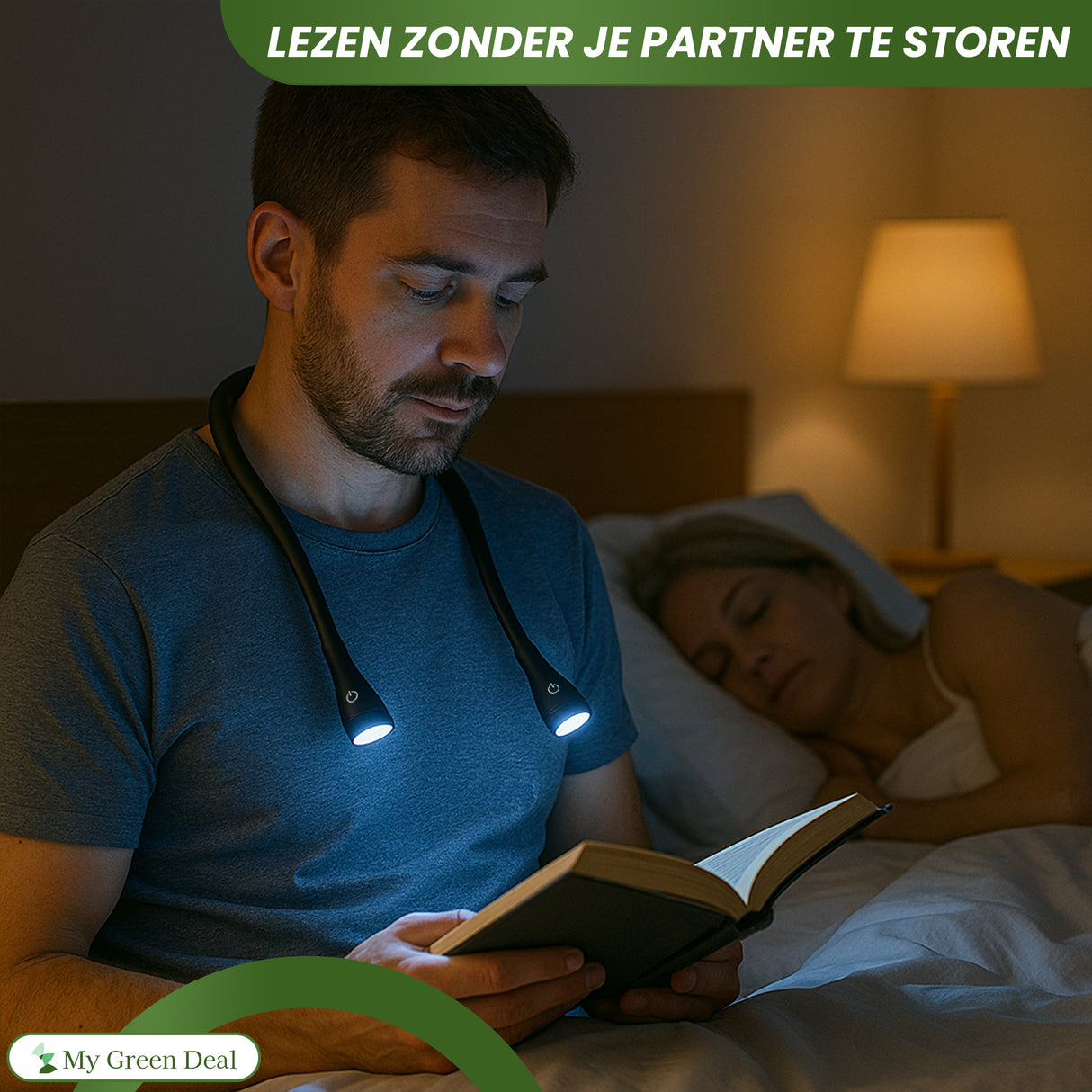 Retourdeal - My Green Deal - Oplaadbare Neklamp – Flexibel Nekleeslampje met 3 Lichtstanden