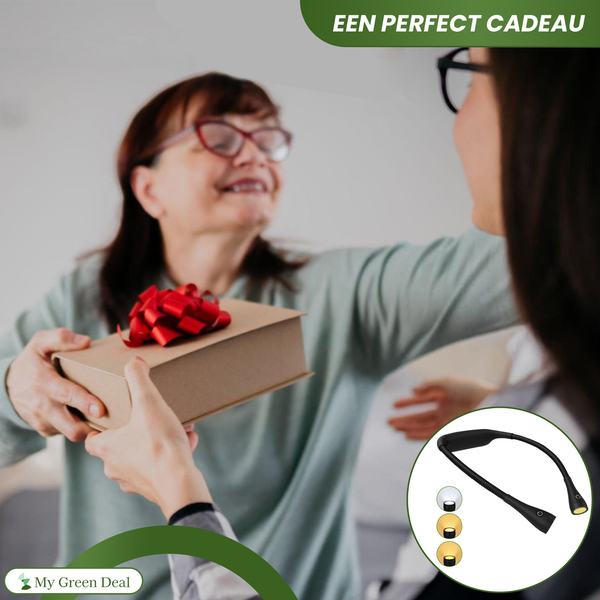 Retourdeal - My Green Deal - Oplaadbare Neklamp – Flexibel Nekleeslampje met 3 Lichtstanden