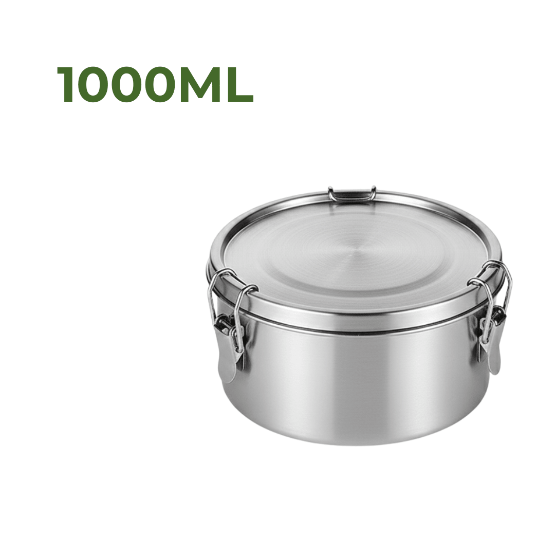 RVS Lunchbox rond 1000ml - My Green Deal
