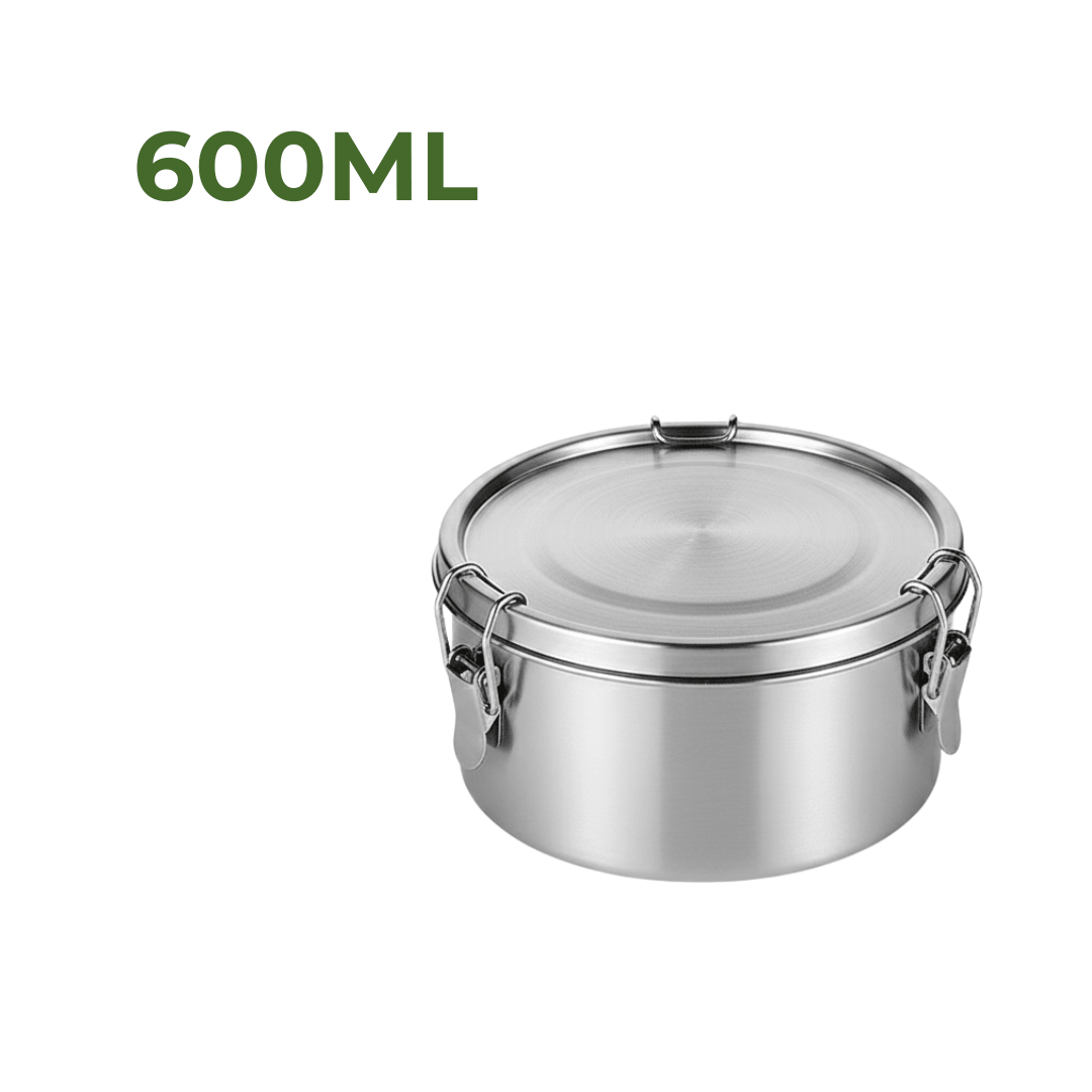RVS Lunchbox rond 600ml - My Green Deal