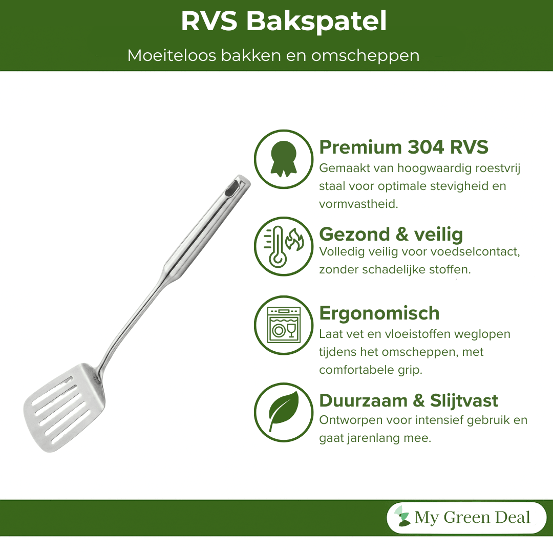 RVS Bakspatel 39 cm - My Green Deal