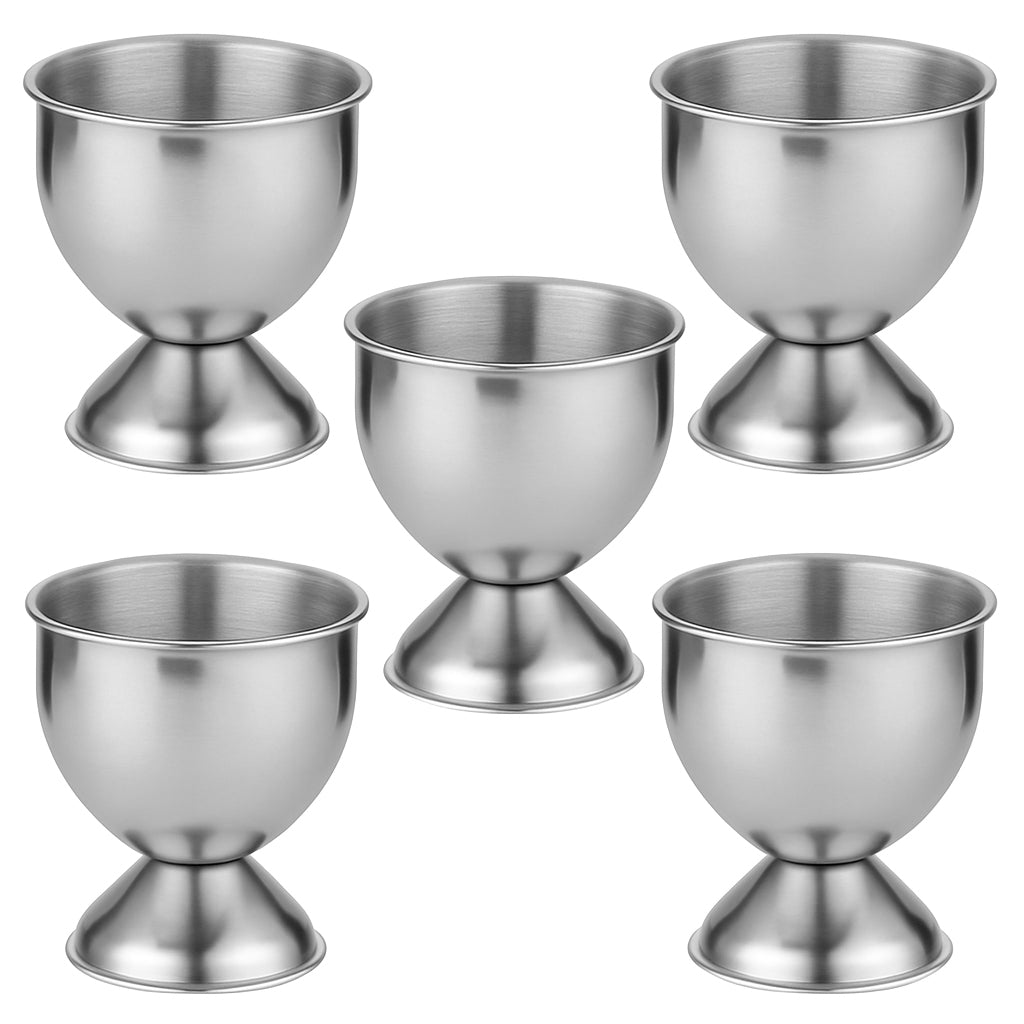 RVS Eierdopjes Set – 5 stuks