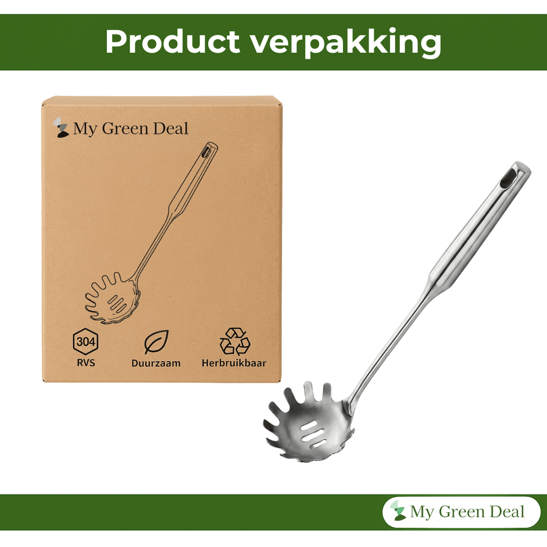 RVS Pastalepel 34 cm - My Green Deal