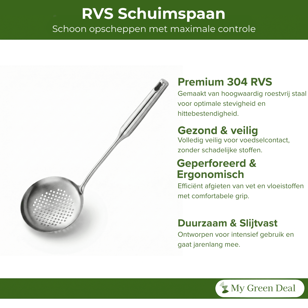 RVS Schuimspaan Ø12,5 cm - My Green Deal