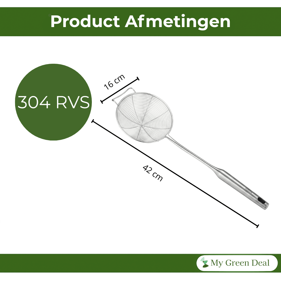 RVS Schuimspaan 16 cm - My Green Deal