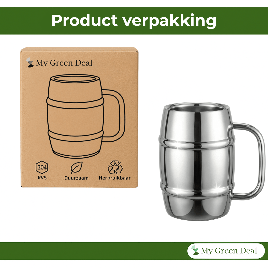 RVS Bierpul 500 ml - My Green Deal