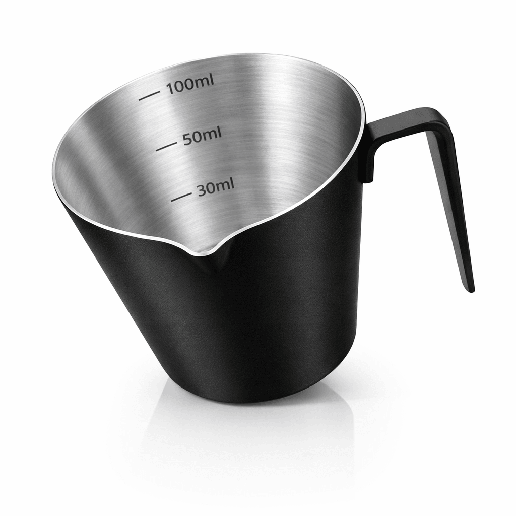 RVS Espresso Schenkkan Zwart - 100ml - My Green Deal