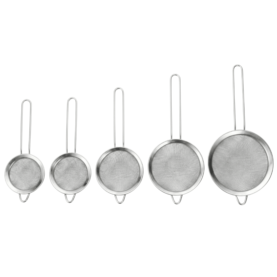 RVS fijne zeef set 5 stuks - My Green Deal