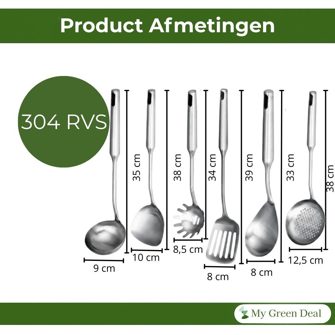 RVS Keukenhulpset 7 - delig - My Green Deal